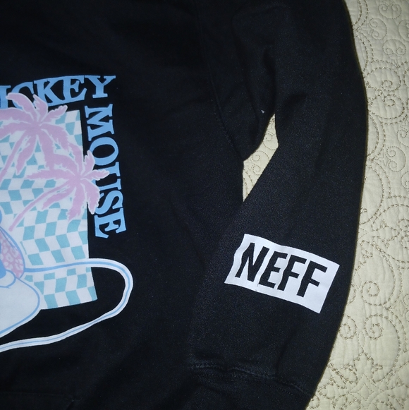 Mickey Mouse Black Hoodie Size L - Picture 3 of 7